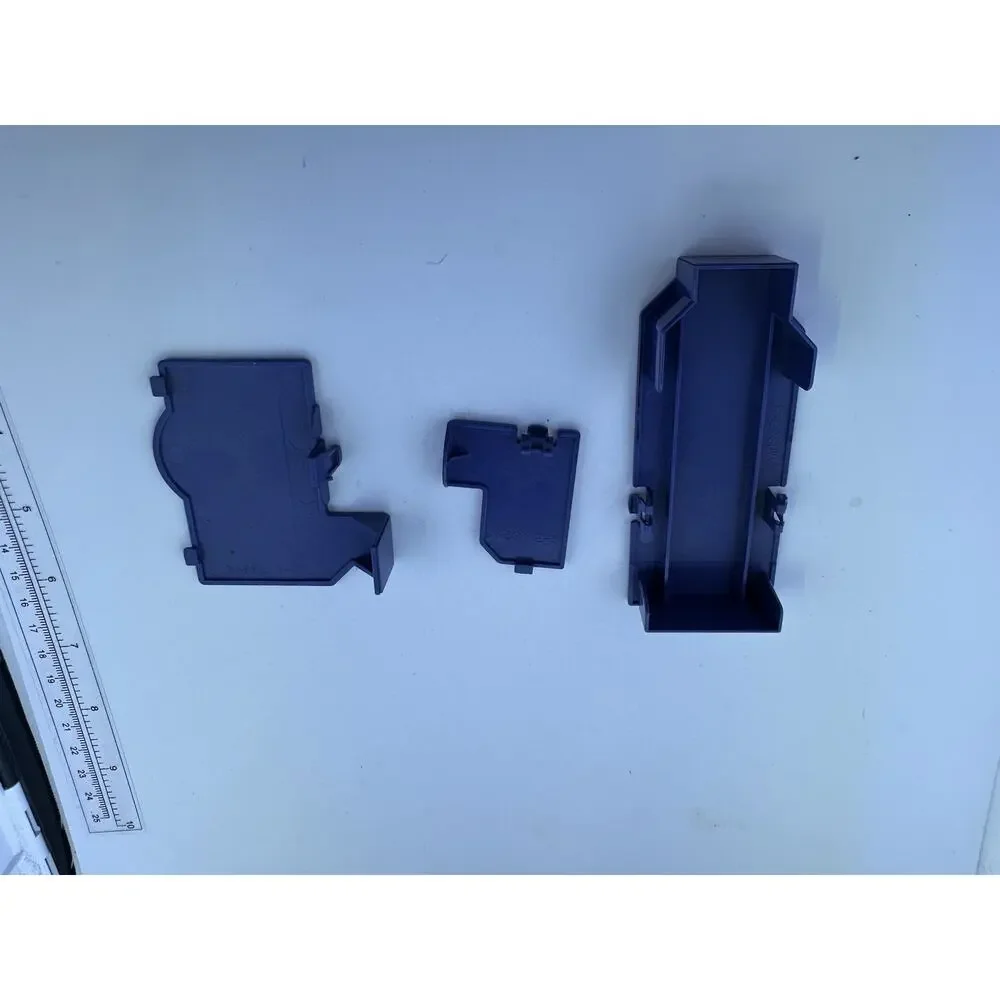 Complete Set of 3 OEM Serial & Hi Speed Port Covers Nintendo GameCube Indigo